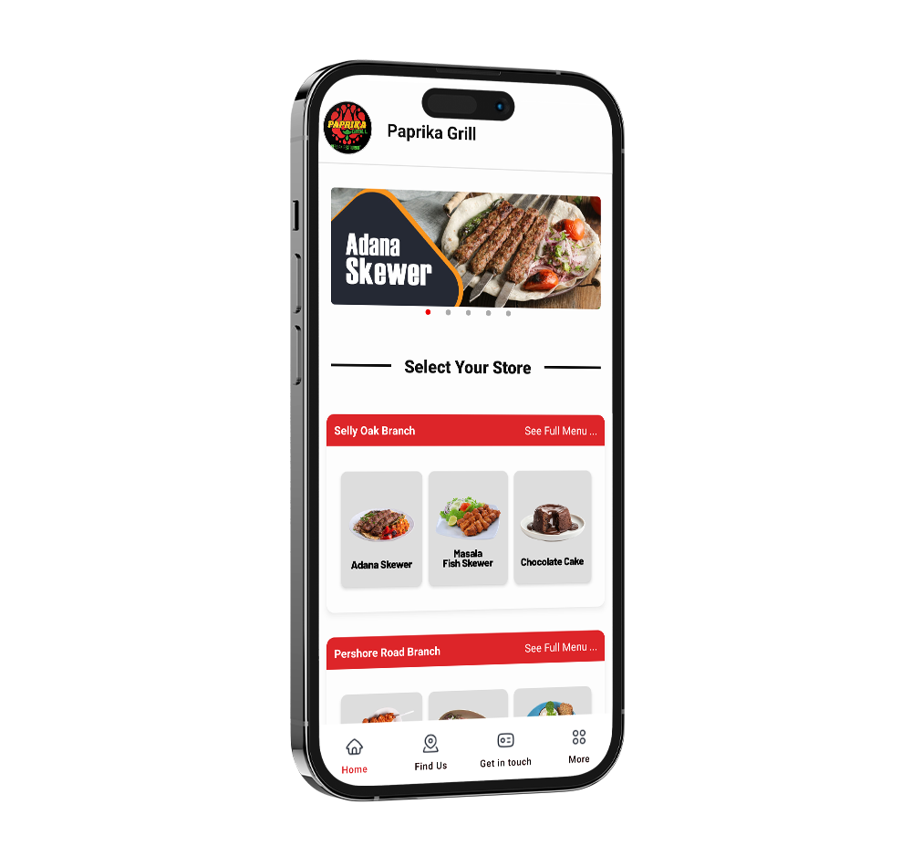 paprika grill app mockup